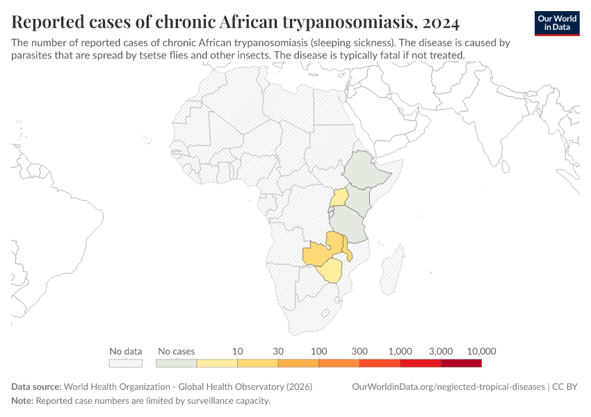A thumbnail of the "Reported cases of chronic African trypanosomiasis" chart