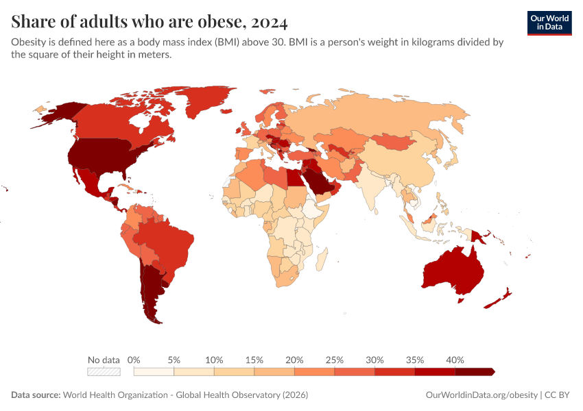 A thumbnail of the "Share of adults who are obese" chart