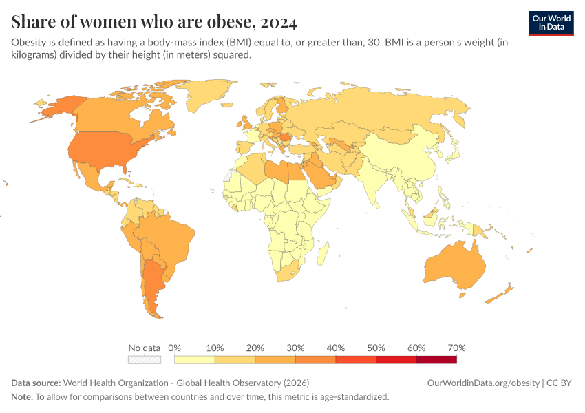 A thumbnail of the "Share of women who are obese" chart